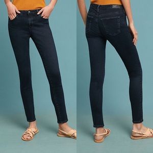 AG x Anthro The Abbey Ankle Mid Rise Skinny Jeans